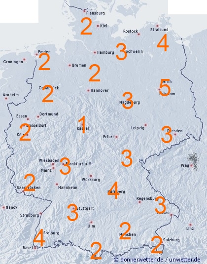 Verdunstung in Liter pro Quadratmeter